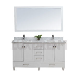 white bathroom vanity