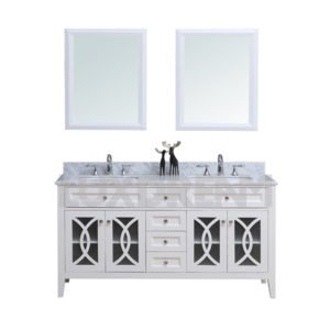 glass door bathroom vanity